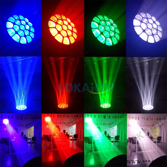 凯奇隆迪 LD-2122G-19 19X15w蜂眼摇头灯  19颗调焦LED染色灯 LED大蜂眼灯 舞台灯光图4