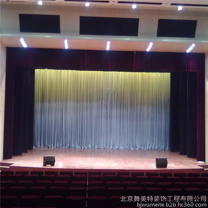 舞美特 北京专业制作电动舞台幕布/阻燃幕布/礼堂会议幕布/电动轨道厂家舞台幕布图3