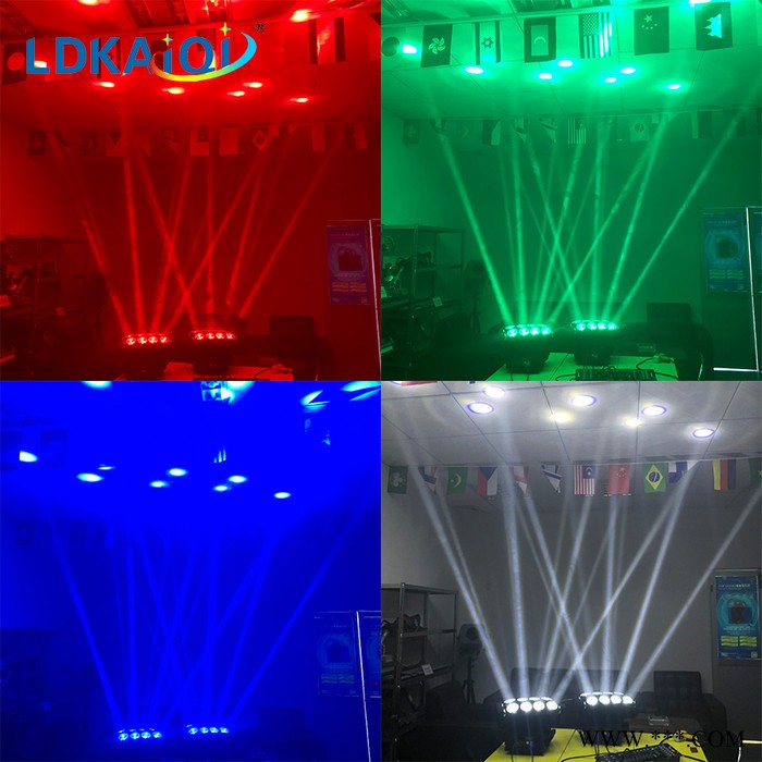 隆迪灯光LD-2140B 8X10W RGBW 4IN1摇头灯 舞台灯光演唱会光束灯 酒吧光束摇头灯图2