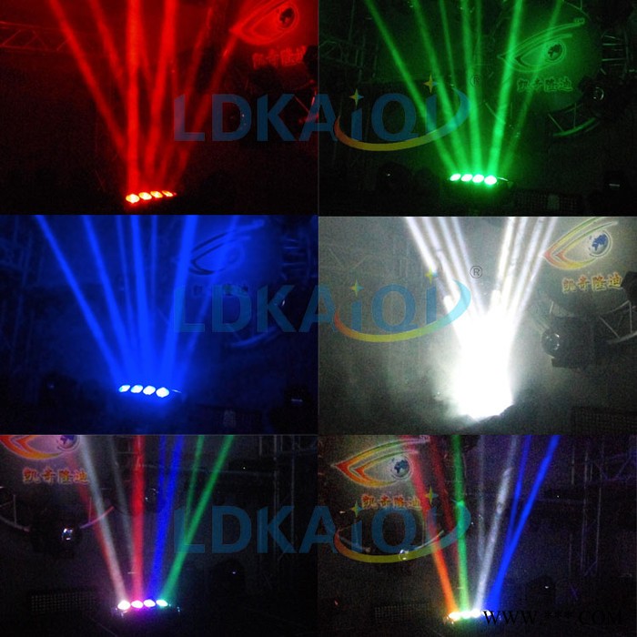 隆迪灯光LD-2140B 8X10W RGBW 4IN1摇头灯 舞台灯光演唱会光束灯 酒吧光束摇头灯图1
