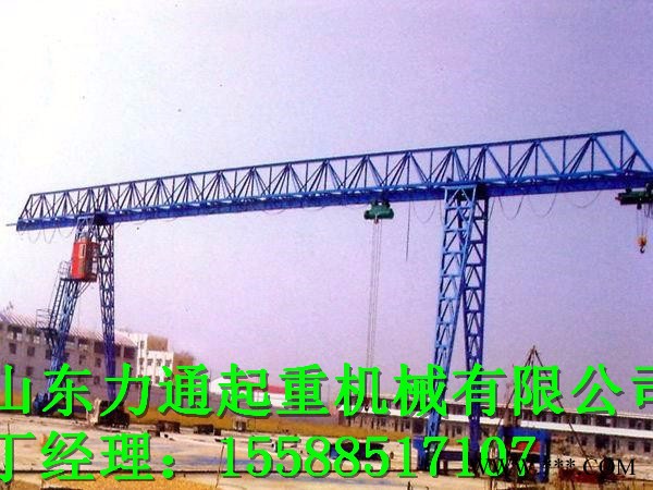 大量出售花架式龙门吊  直销各种规格**龙门吊 山东龙门起重机 MHh型葫芦门式起重机(桁架)图2