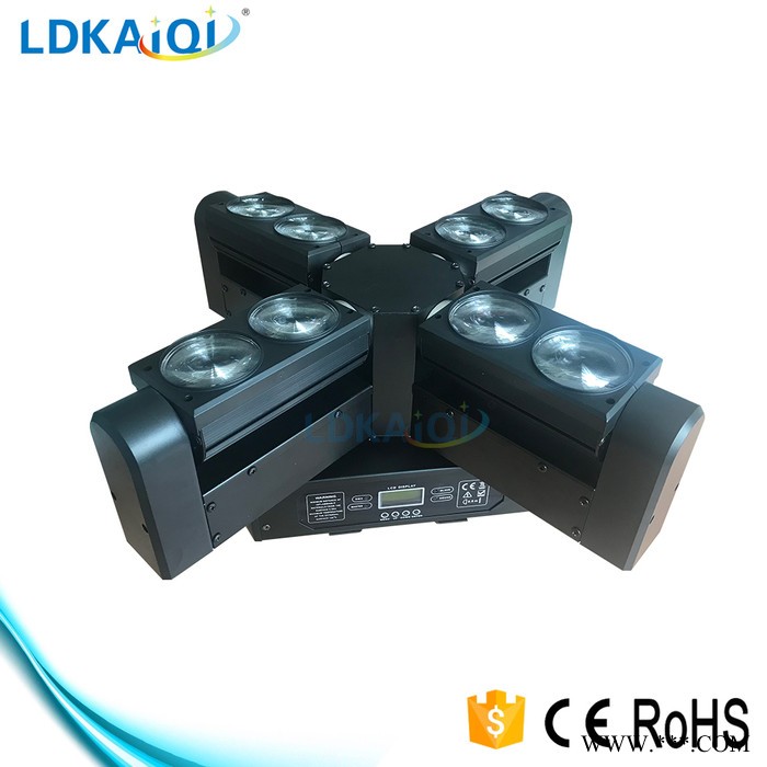 凯奇隆迪LD-2139D 8X10W 龙卷风摇头灯 LED光束灯 舞台灯光 婚庆设备图2