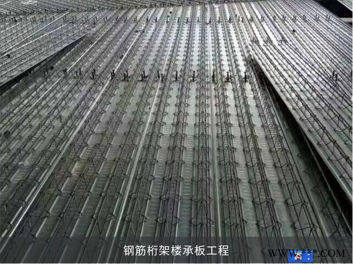 TD3-70，TD3-80 源头厂家大量供应镀锌底板厚度0.5自带钢筋的钢筋桁架楼承板图2