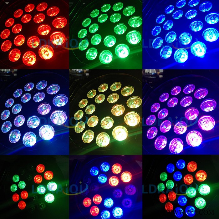 凯奇隆迪LD-2121G-18 18x3W RGB 3 in1铸铝帕灯  影视拍摄补光灯  LED铸铝帕灯舞台灯光设备图1