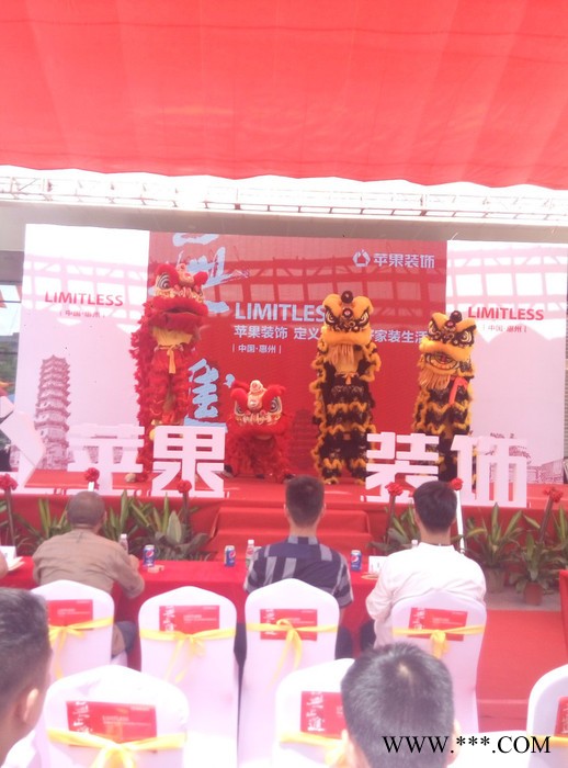 惠州一方广告策划**典开业开盘礼仪庆典惠州策划公司开盘剪彩惠州舞台搭建背景桁架活动物料租赁高清LED显示屏各种特色节目图5