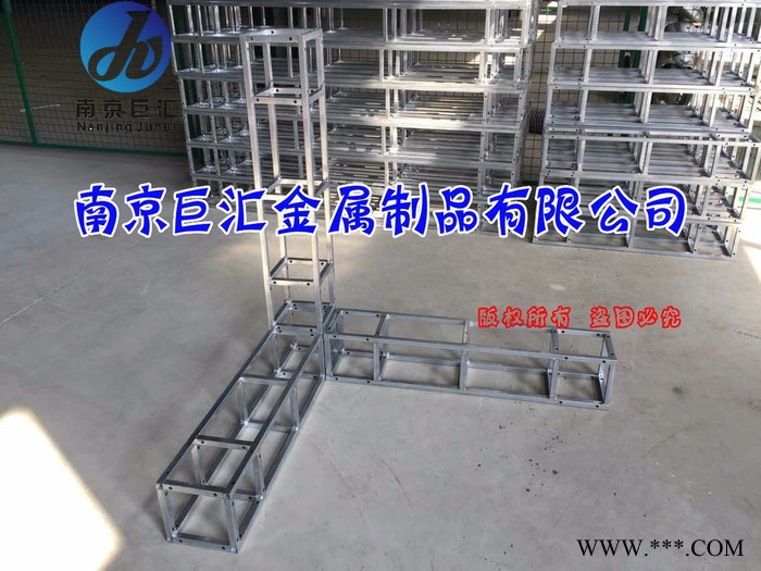 南京巨汇花艺布置 南京舞台桁架** 钢铁舞台 钢铁桁架 20方管钢铁背景喷绘架 婚庆桁架图5