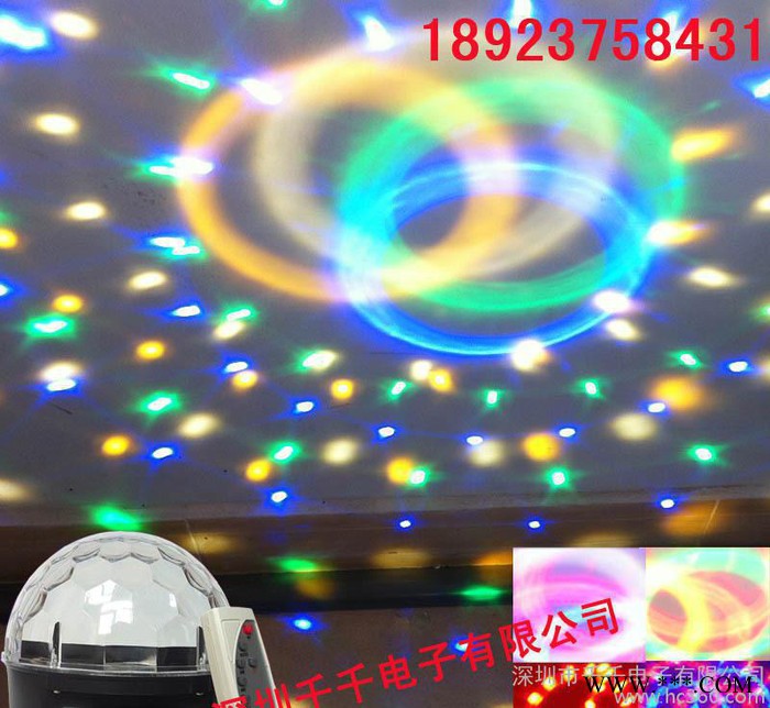 声控led水晶魔球 ktv闪光灯舞台灯光酒吧灯舞厅镭射灯婚庆图3