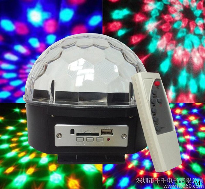 声控led水晶魔球 ktv闪光灯舞台灯光酒吧灯舞厅镭射灯婚庆图2