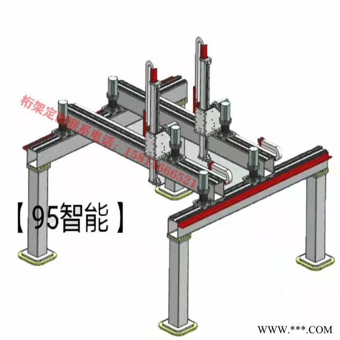 重型滑台齿轮齿条直线模组线性导轨滑块龙门桁架机械手工业机器人第七轴机器人行走轴图3