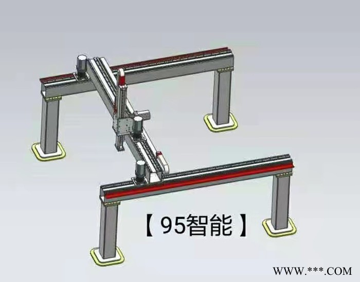 重型滑台齿轮齿条直线模组线性导轨滑块龙门桁架机械手工业机器人第七轴机器人行走轴图8