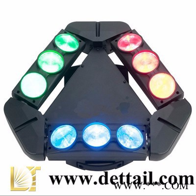 DT灯光LED九头蜘蛛灯9眼摇头光束灯舞台灯光婚庆无极旋转夜店酒吧KTV舞台灯具图3