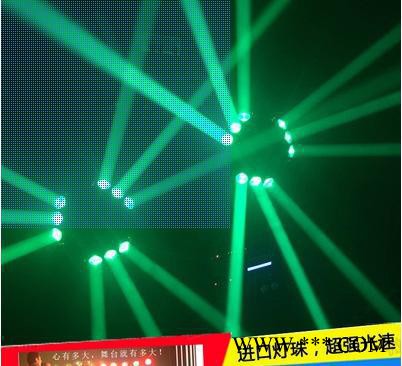 LED9眼蜘蛛灯酒吧摇头灯迪吧九头鸟光束灯镭射灯旋转彩灯舞台灯光图1