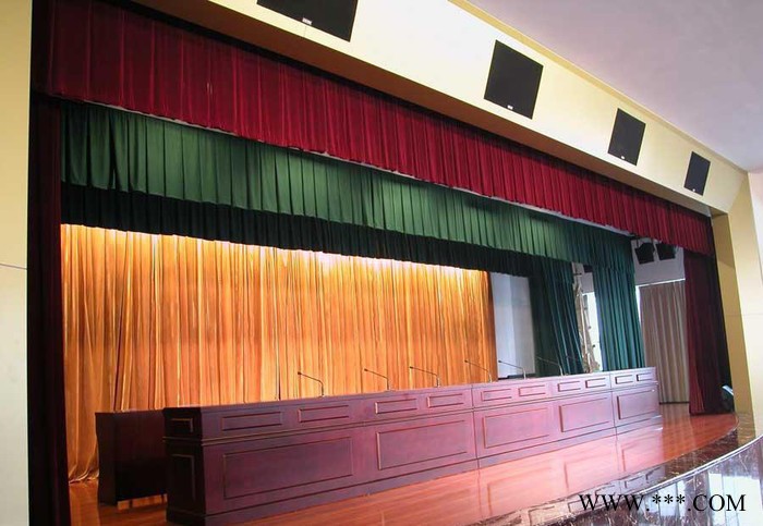 广州大鹏鹰舞台灯光定做舞台幕会展背景幕学校会议室阻燃幕布