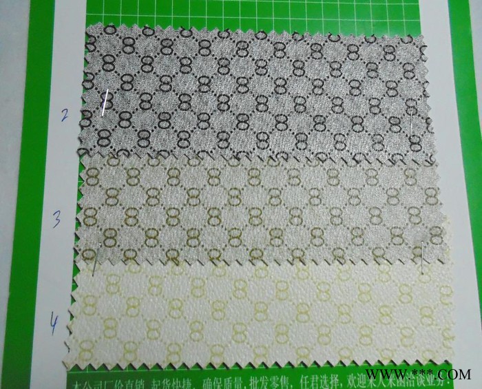 8字纹 网格PVC 人造革箱包 B皮具面料 皮革家具包装革格子鞋3683A图2