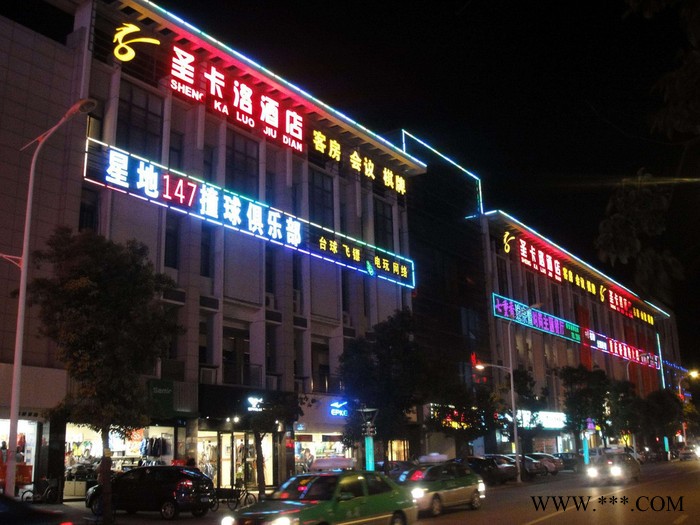 北京定做 广告牌制作 发光字制作LED灯双面灯箱、门头灯箱、LED穿孔字图4