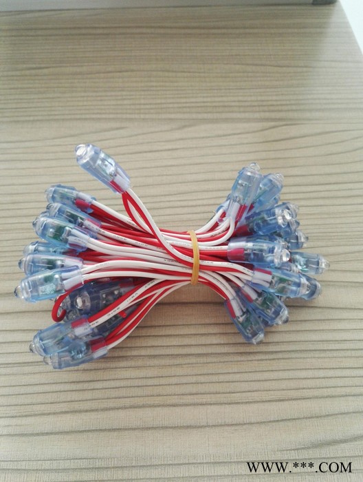 LED9MM外露灯串穿孔灯珠招牌广告发光字点阵字灯珠防水LED外露穿孔灯图2