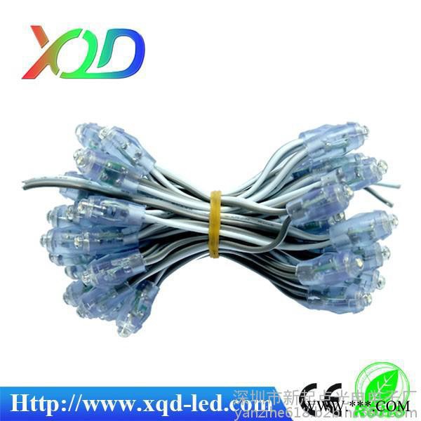 **12mm灯串LED单色穿孔灯5V打孔灯LED广告发光字灯串图片图3