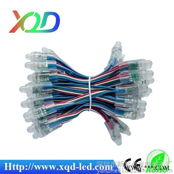 **12mm灯串LED单色穿孔灯5V打孔灯LED广告发光字灯串图片图2