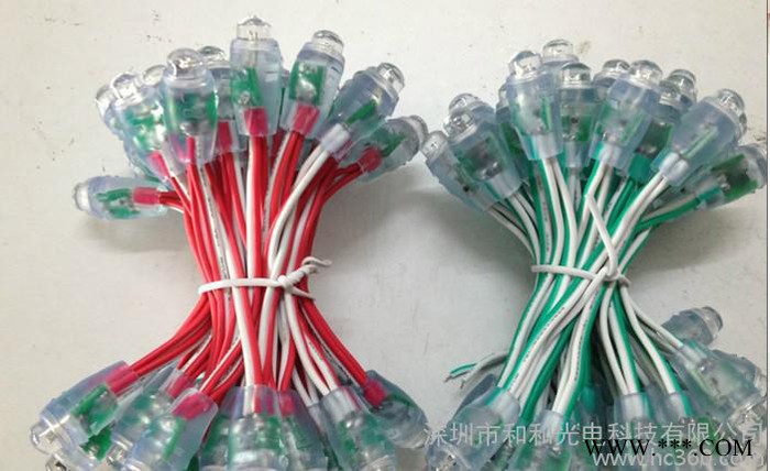 供应高亮发光字F8红光穿孔 12MM红光外露灯串价格图1