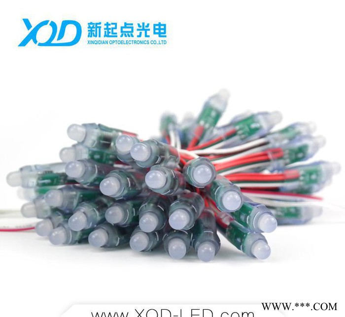 LED外露灯，高亮12MMRGB广告招牌灯，5V 12V灌胶穿孔字