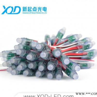 LED外露灯，高亮12MMRGB广告招牌灯，5V 12V灌胶穿孔字