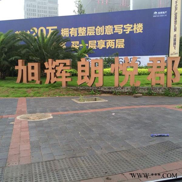 重庆led发光，不锈钢双面发光字，双面草坪发光字，招牌字，正面背面发光字厂家批发诚意广告图2
