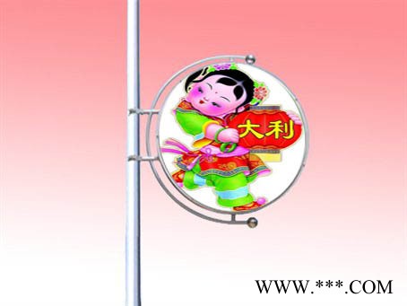 安丘铜字标牌灯箱 灯箱制作 指路牌 灯箱订做 圆灯箱图2