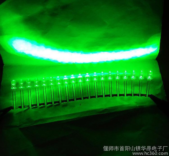 F5电子灯箱专用连体灯、LED连体白发绿、LED广告牌灯珠发光字灯珠图2