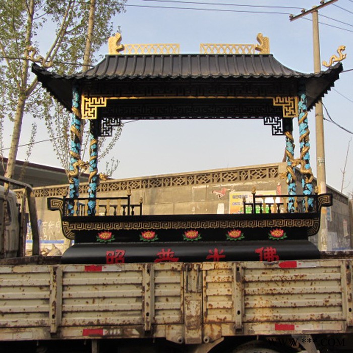 唐县香炉厂家妙缘铜雕定制公墓铁香炉 墓园铜香炉寺庙佛钟六字真言图3