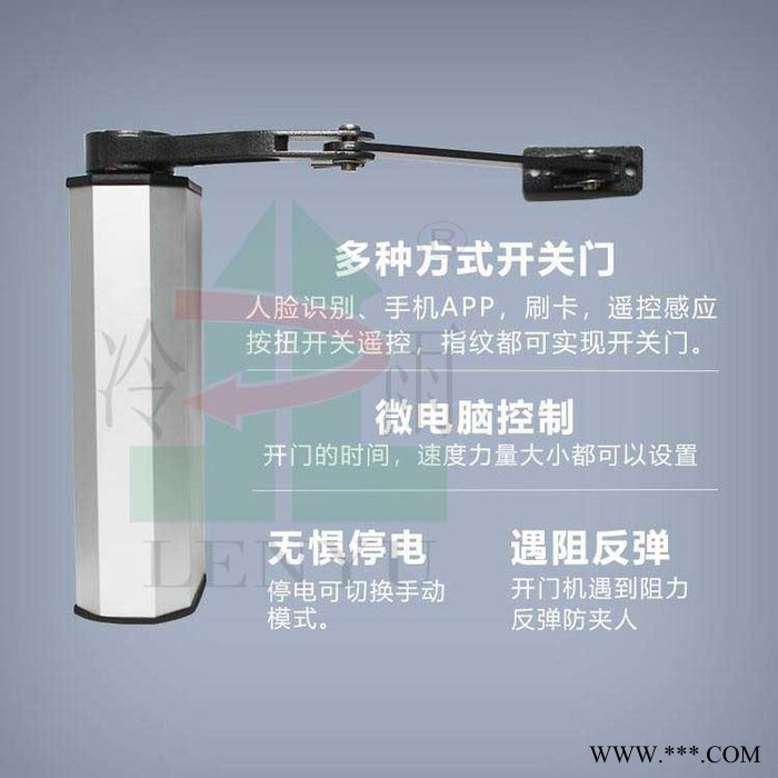 别墅铁艺门八字开门机厂家LEY700HM 冷雨电动遥控门机 庭院自动闭门器图5