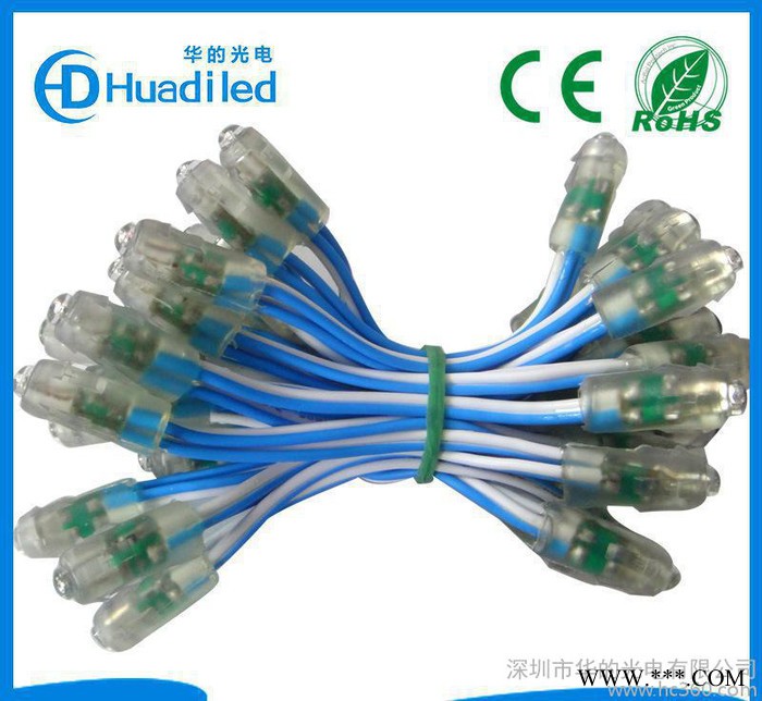 直销 led发光字外露灯 5V12mm防水穿孔字 led灯串图2