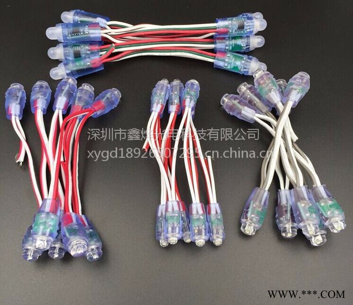 LED灯串 DC5v12mm七彩外露灯 防水 led发光字专用     鑫烨图3