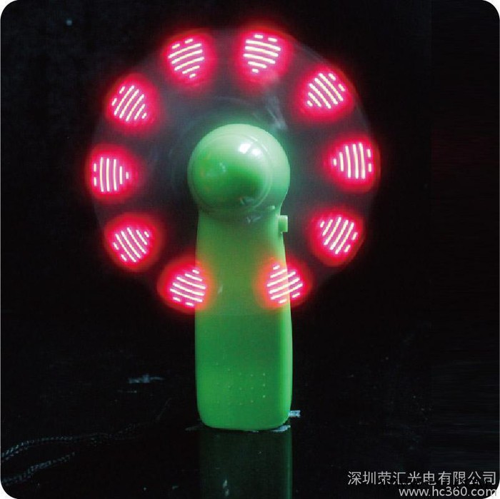 供应V IQ 电子发光礼品  LED闪字风扇