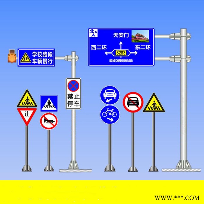 交通信号灯红绿灯 交通信号杆 科阳十字路口LED红绿灯 路障灯图6