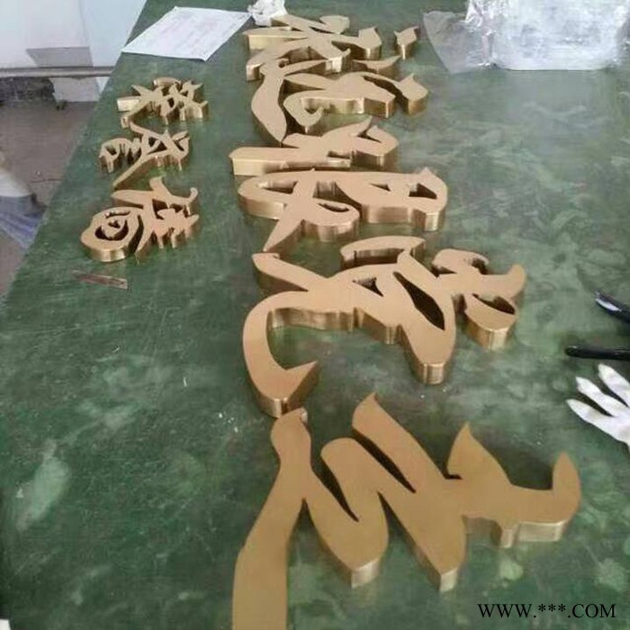 定做亚克力发光字,侧发光字,背光字LED发光字镜面拉丝不锈钢字标图3