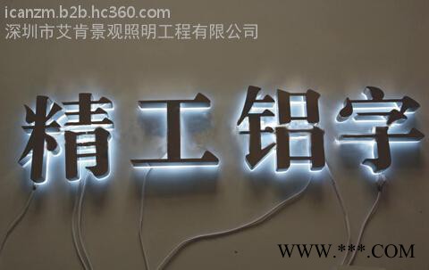 深圳树脂发光字，背发光字，大楼发光字，广告招牌发光字，灯箱字图4