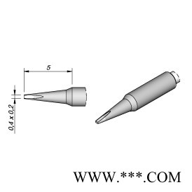 西班牙原装JBC烙铁芯C105-117烙铁头0.4mm一字平
