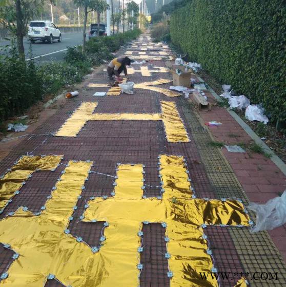 楼盘外墙拉网式发光字 楼盘外墙挂网式发光字 楼盘外墙排栅发光字图2