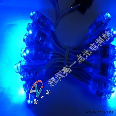 促销12mm蓝色LED外露灯串 铁皮防水发光字灯串发光广告招