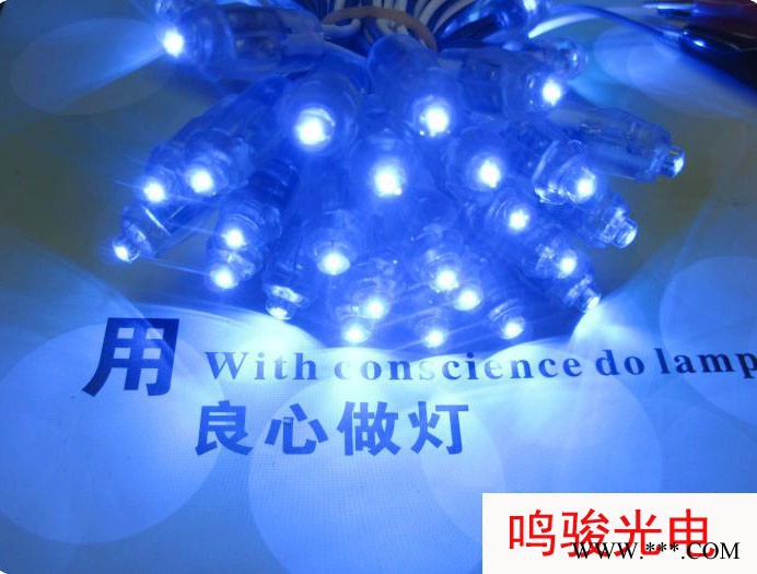 9mm红 绿 蓝 白 黄LED外露灯串 发光字防水灯 广告牌外漏灯珠图4
