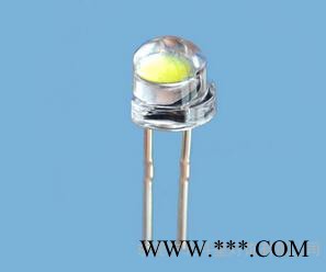 LED灯珠 F5草帽 超大杯白光偏蓝 0.2W 25000K 发光字 灯箱用 发光二极管图3