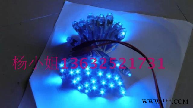 定制   F5灯珠9MM外露灯串红白色发光字防水招牌LED