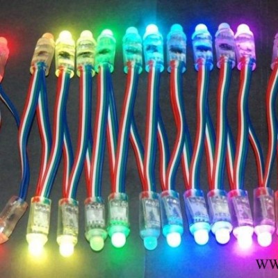 12V全彩外露灯串led灌胶全彩点阵招牌发光字**