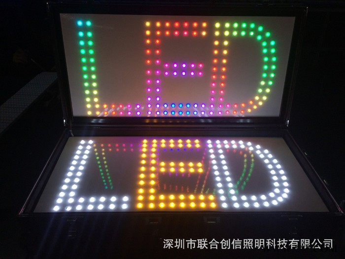 12V全彩外露灯串led灌胶全彩点阵招牌发光字**图4