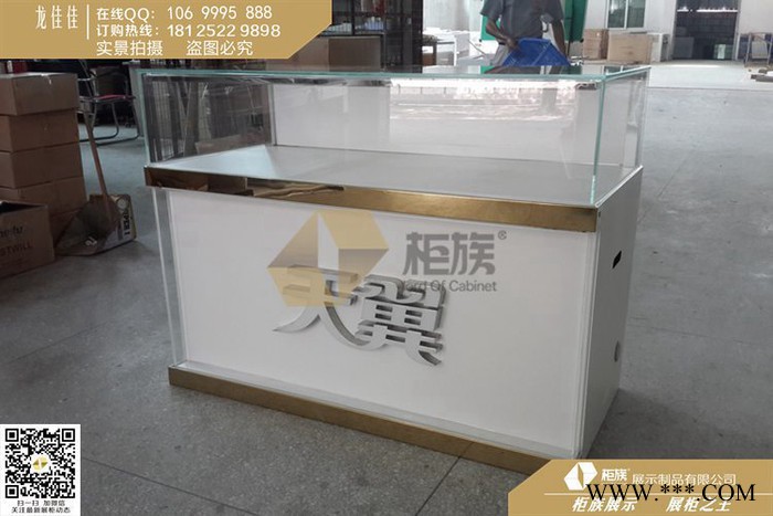 电信天翼镀金创意发光字手机柜台，浙江手机柜台批发图8