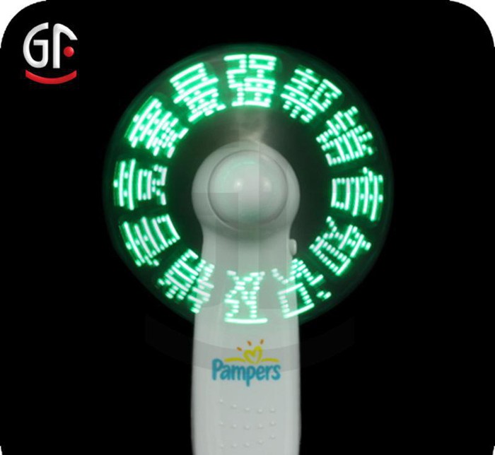 深圳直销闪字风扇 LED发光风扇 LED闪字风扇 闪语风扇定制图2
