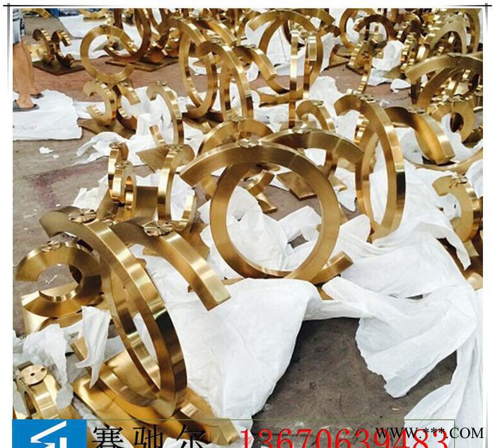 钛金不锈钢字体 不锈钢字体结构尺寸 不锈钢广告字图片价格图2