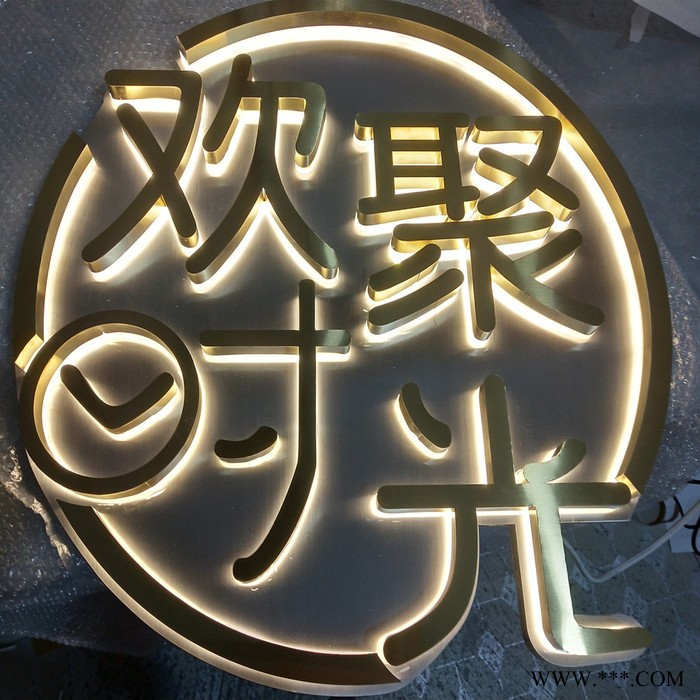 精工LED发光字  背发光字  金属实心字 电镀字 仿古字 三维车标  厂家定制图6