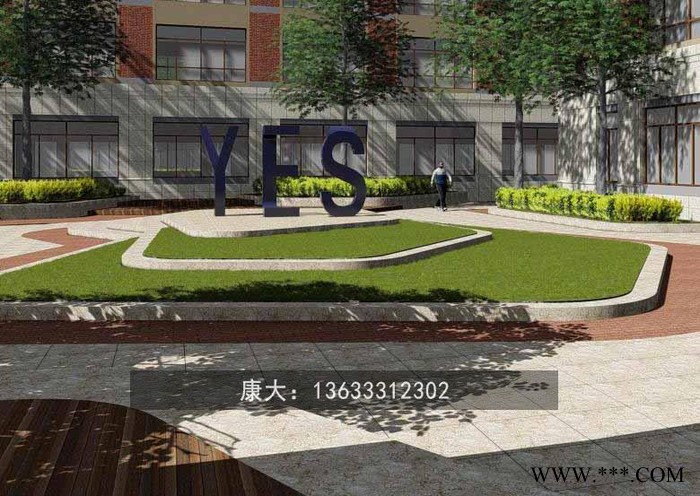 山东康大雕塑  不锈钢三维立体字雕塑 户外广场创意标志招牌图4