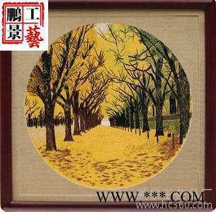 60*60字画 刺绣工艺装饰画平顺绣满绣工艺品鹏景工艺直销混批图2